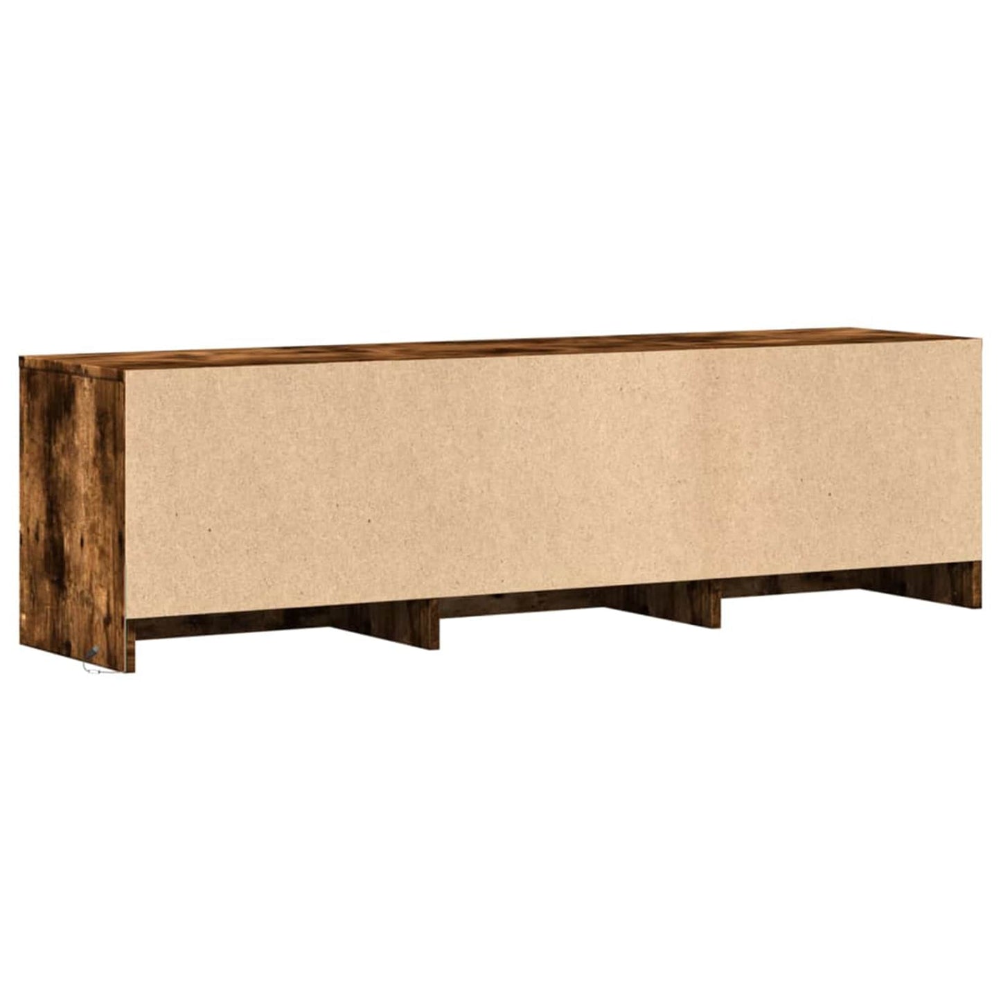 vidaXL Ντουλάπι TV Καπνιστό Δρύς 140 x 34 x 40 εκ Επεξεργασμένο ξύλο