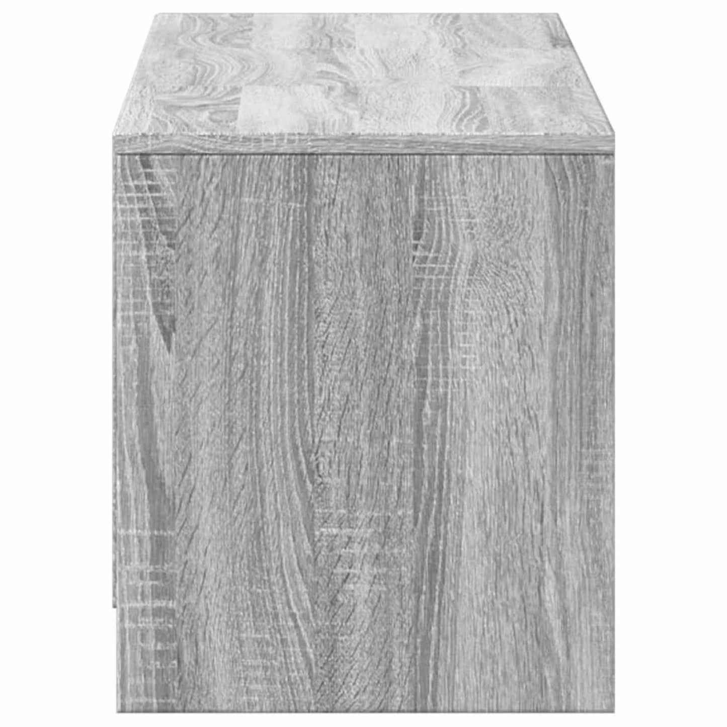 vidaXL Ντουλάπι TV Γκρίζο Σονομα 140 x 34 x 40 εκ Επεξεργασμένο ξύλο