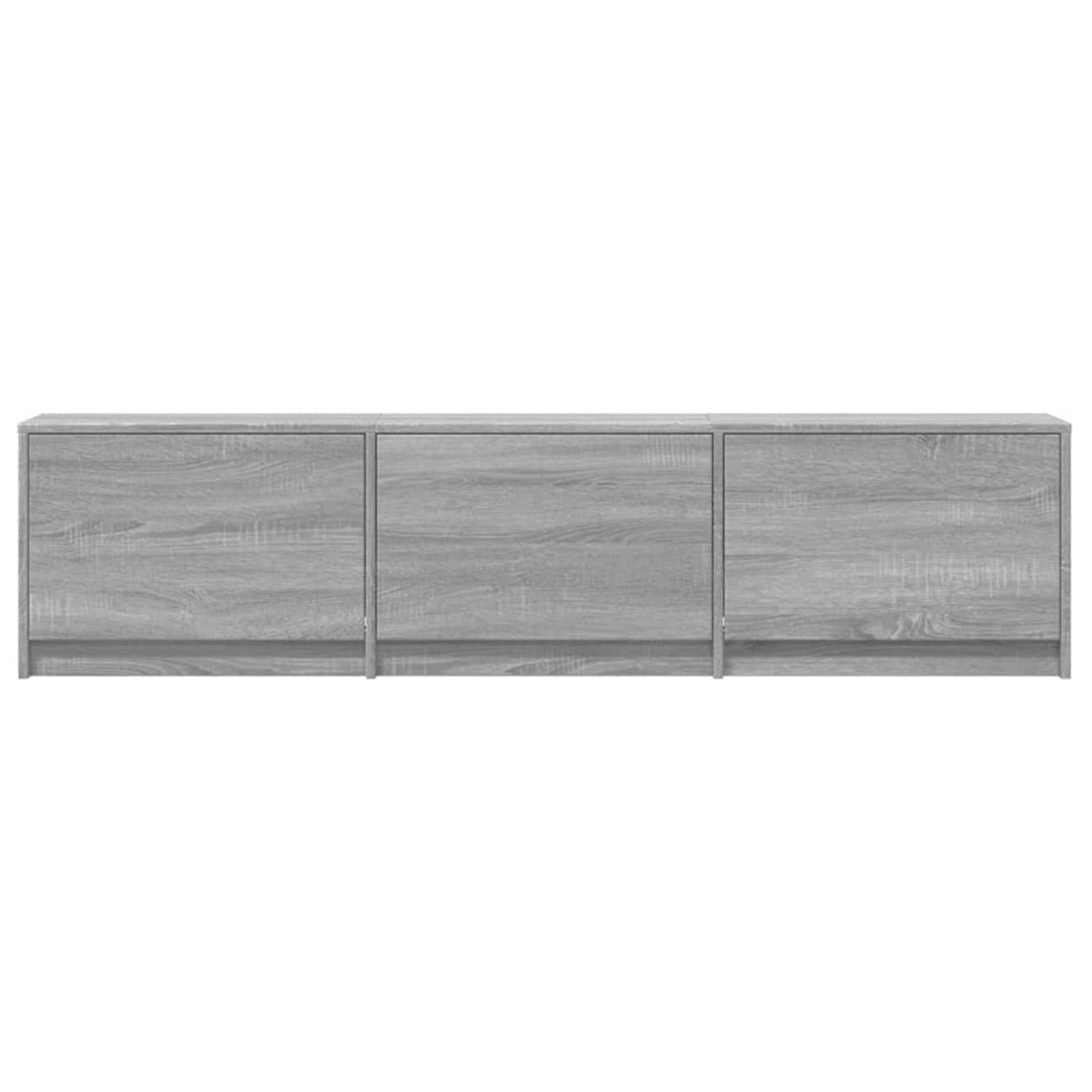 vidaXL Ντουλάπι TV Γκρίζο Σονομα 165 x 34 x 40 εκ. Επεξεργασμένο ξύλο