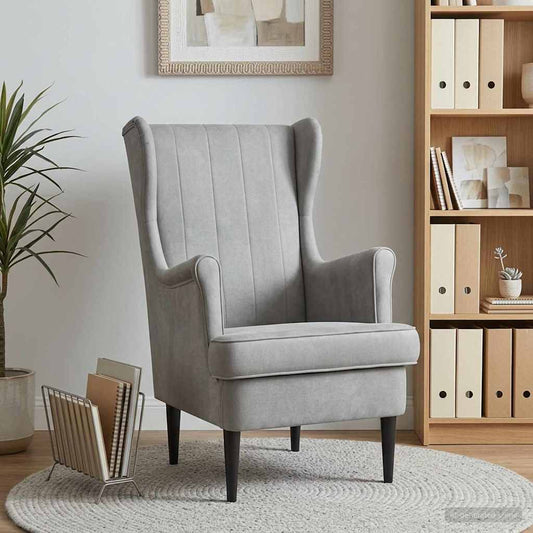 vidaXL Πολυθρόνα Ανοιχτό γκρι Βελούδο