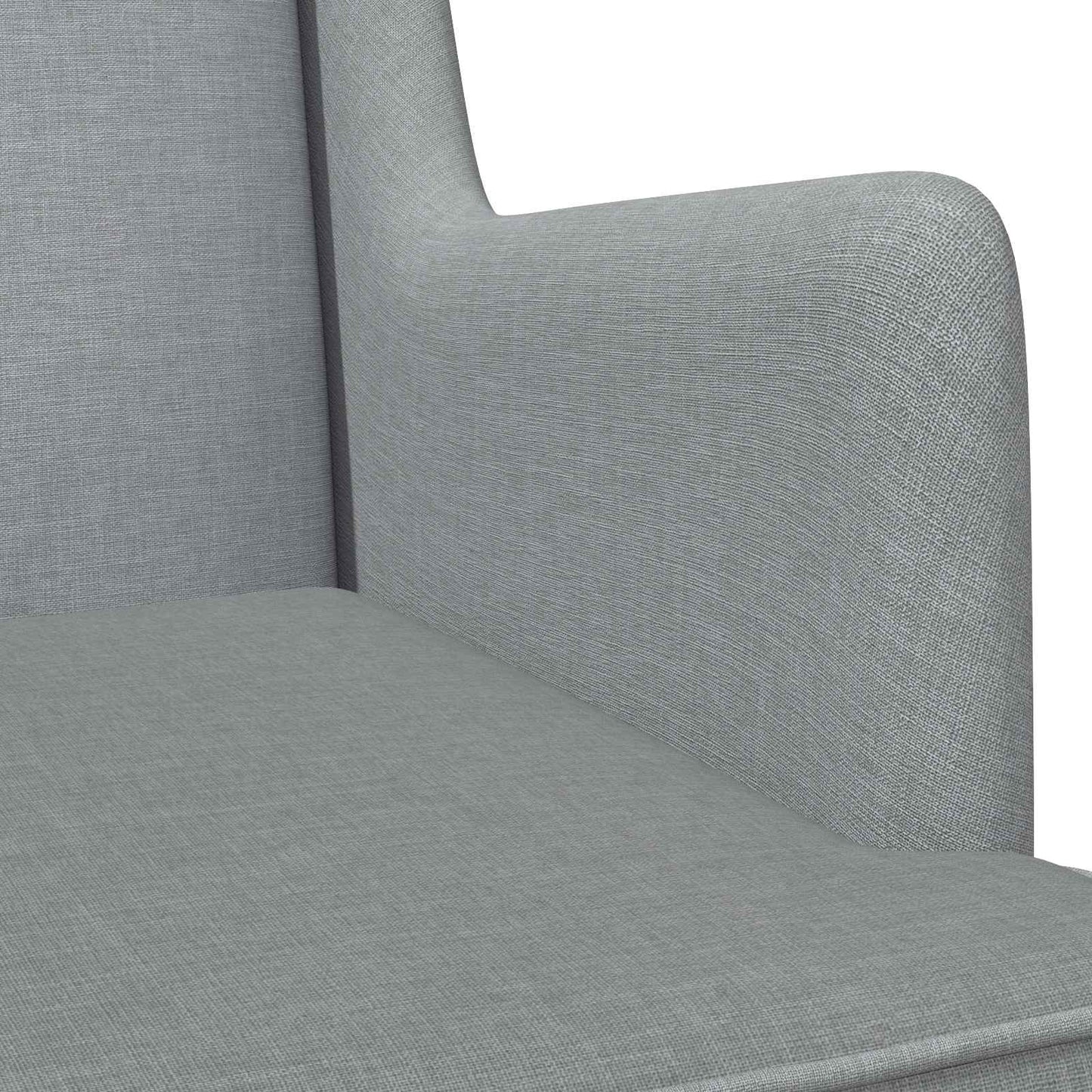 vidaXL Κουνιστή καρέκλα Ανοιχτό γκρι 62 x 80 x 85 εκ ύφασμα
