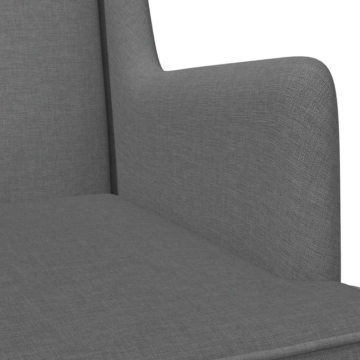 vidaXL Κουνιστή καρέκλα Σκούρο Γκρι 62 x 80 x 85 εκ ύφασμα