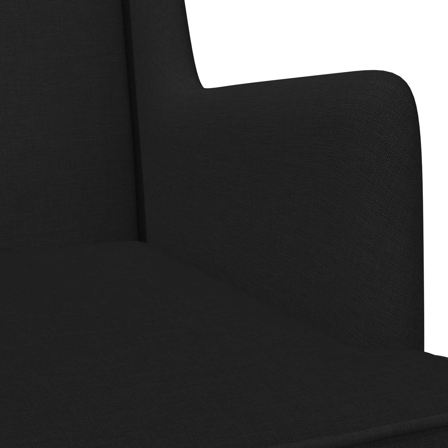 vidaXL Κουνιστή καρέκλα Μαύρο 62 x 80 x 85 εκ ύφασμα