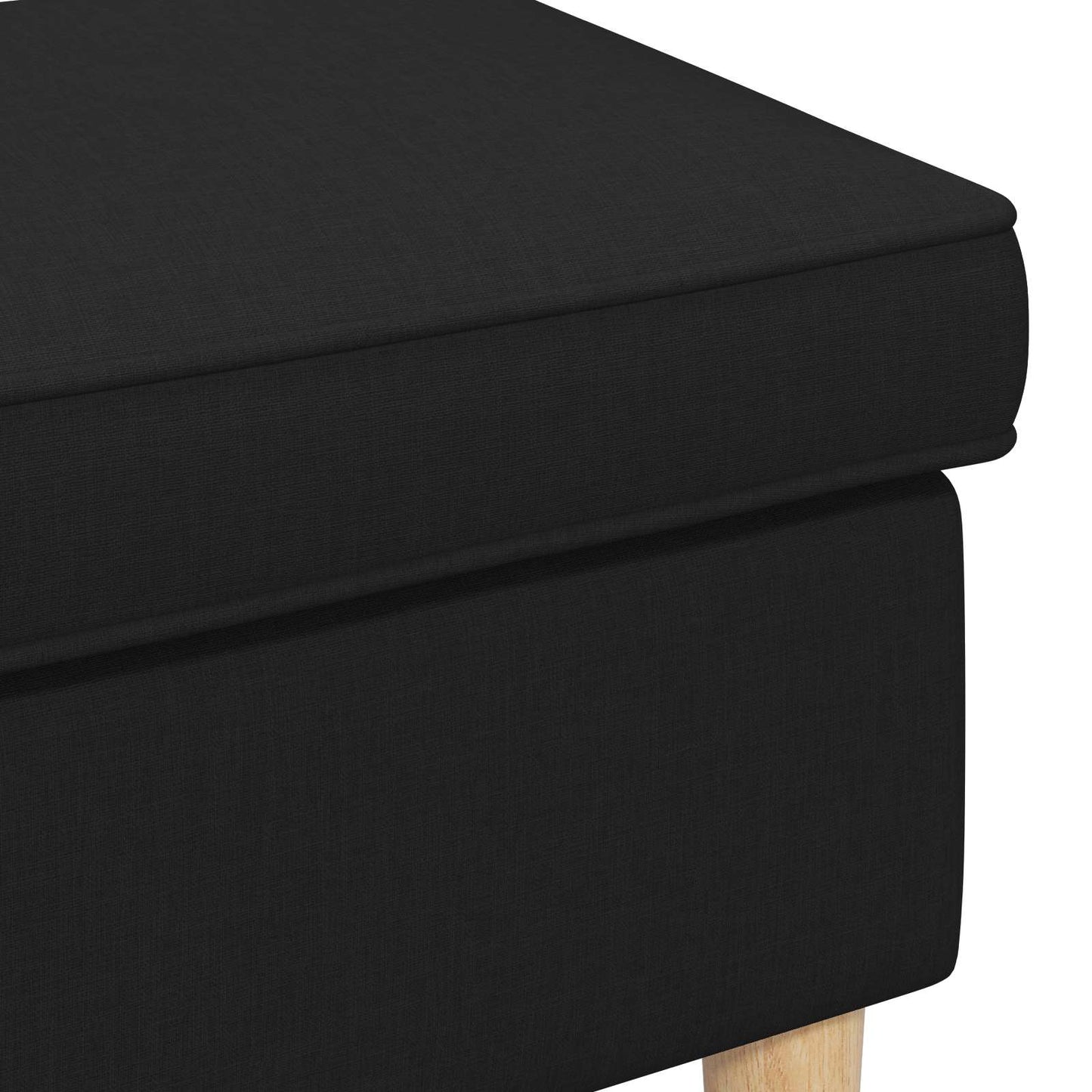 vidaXL Πολυθρόνα Ποδιών Μαύρο 55 x 35 x 41 εκ