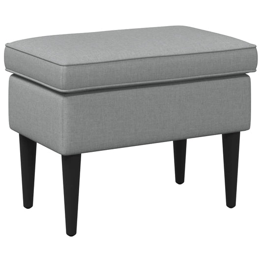 vidaXL Πολυθρόνα Ποδιών Ανοιχτό γκρι 55 x 35 x 41 εκ Ύφασμα
