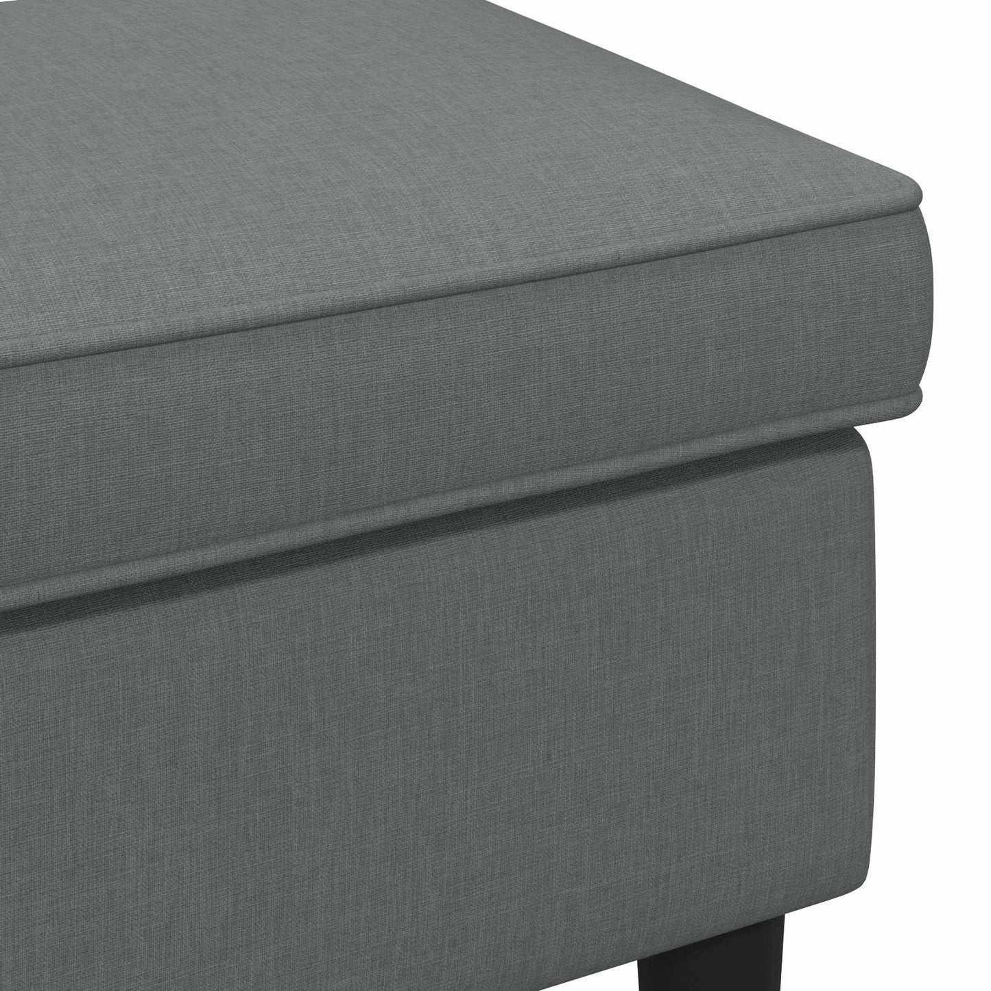vidaXL Πολυθρόνα Ποδιών Σκούρο Γκρι 55 x 35 x 41 εκ Ύφασμα