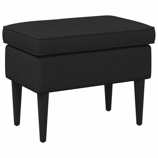 vidaXL Πολυθρόνα Ποδιών Μαύρο 55 x 35 x 41 εκ Ύφασμα