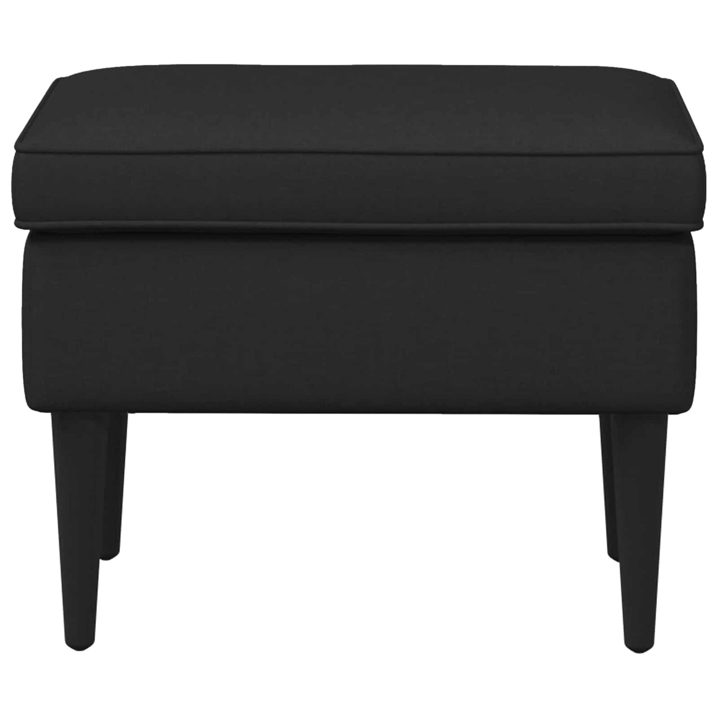 vidaXL Πολυθρόνα Ποδιών Μαύρο 55 x 35 x 41 εκ Ύφασμα