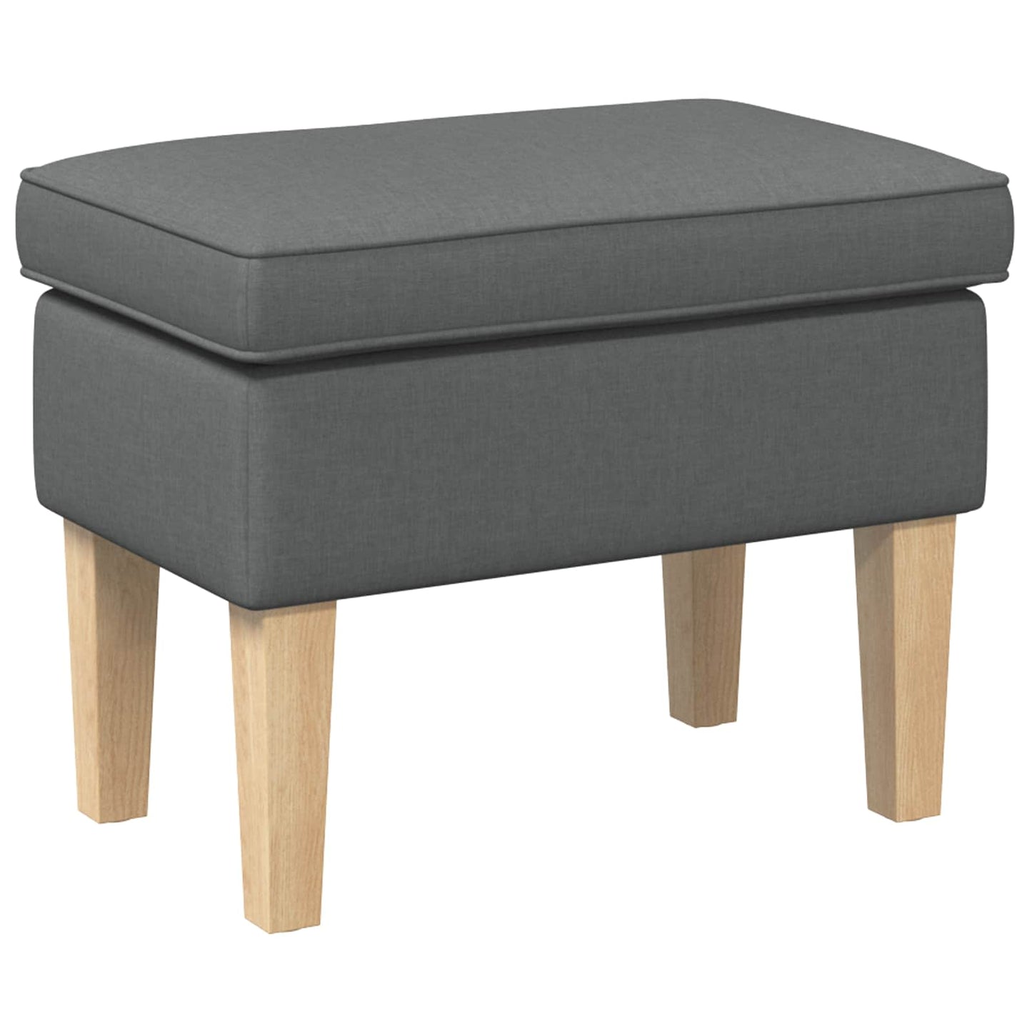 vidaXL Πολυθρόνα Ποδιών Σκούρο Γκρι 55 x 35 x 41 εκ Ύφασμα