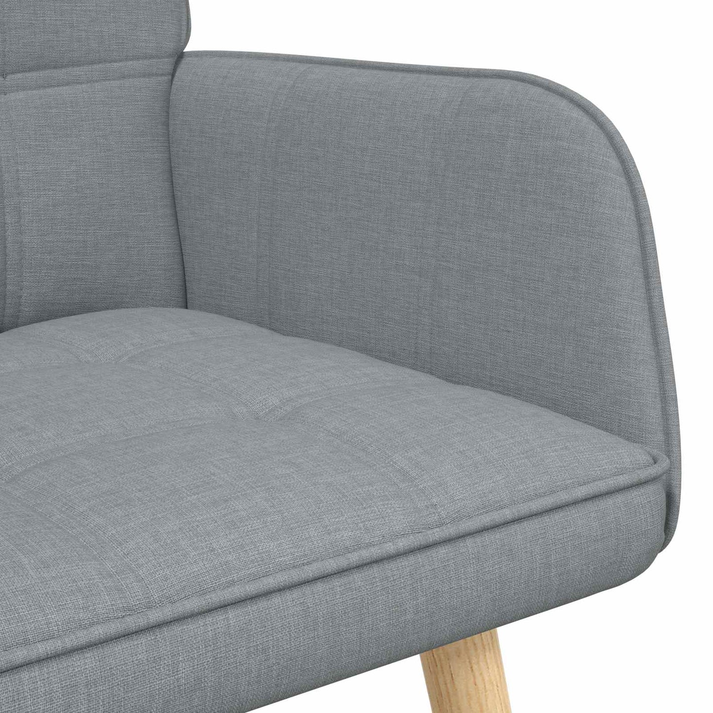 vidaXL Διθέσιος Καναπές Ανοιχτό γκρι 115 x 61 x 87 εκ. ύφασμα