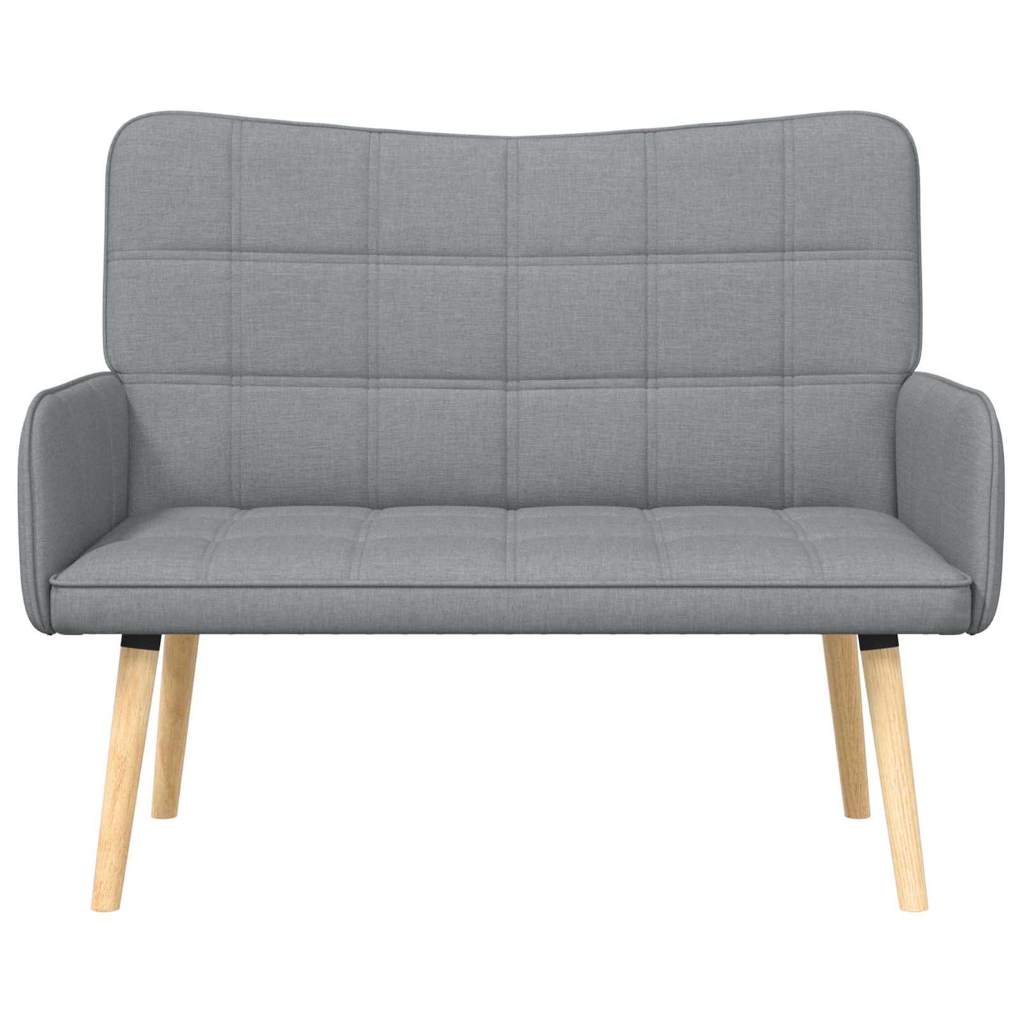 vidaXL Διθέσιος Καναπές Ανοιχτό γκρι 115 x 61 x 87 εκ. ύφασμα