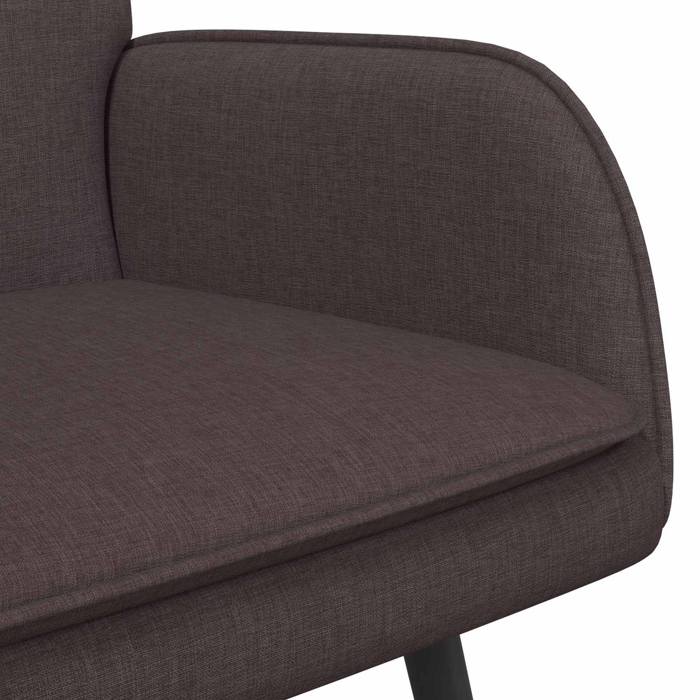vidaXL Καναπές 2 ατόμων Σκούρο Καφέ 115 x 61 x 87 εκ. Ύφασμα