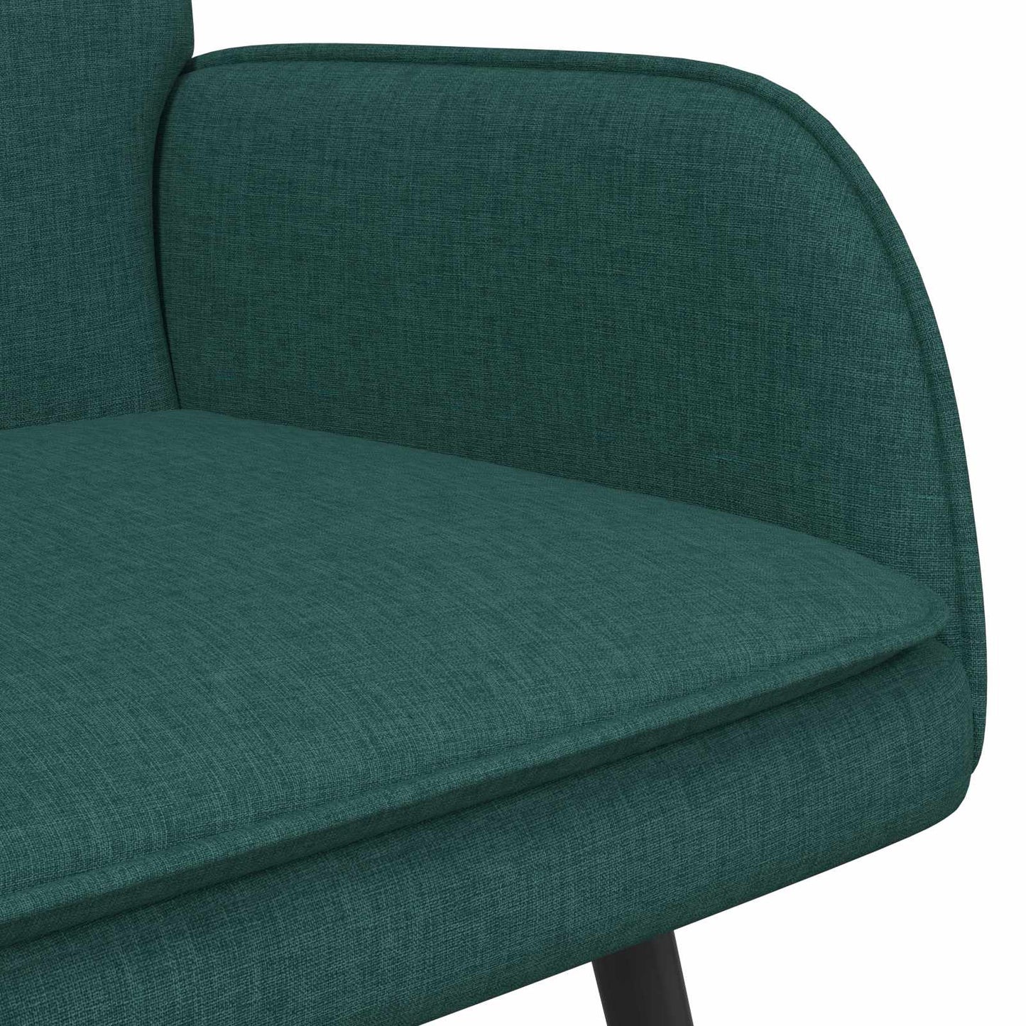 vidaXL Καναπές 2 ατόμων Σκούρο Πράσινο 115 x 61 x 87 εκ. Ύφασμα