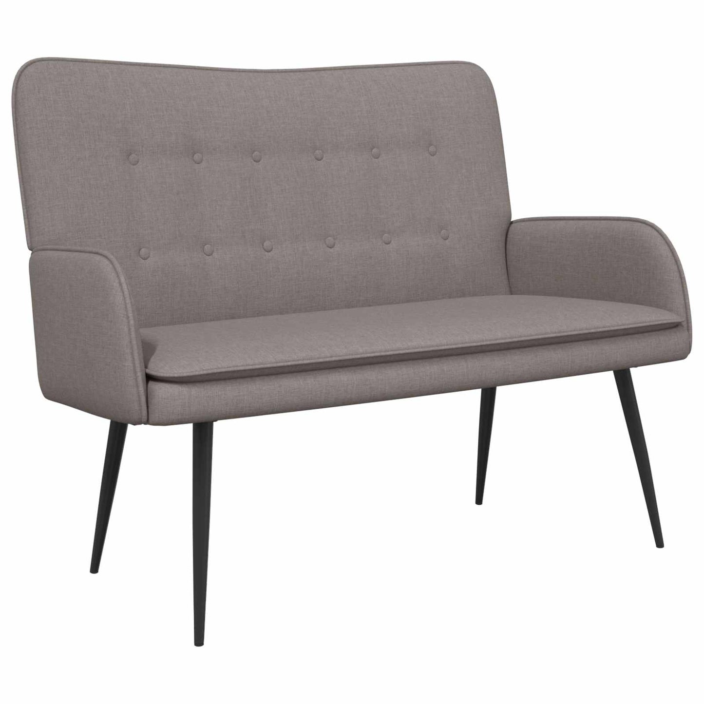vidaXL Καναπές 2 ατόμων Taupe 115 x 61 x 87 εκ. Ύφασμα