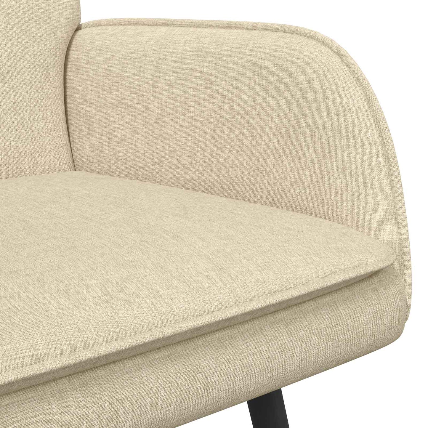 vidaXL Καναπές 2 ατόμων Κρεμ 115 x 61 x 87 εκ. Ύφασμα