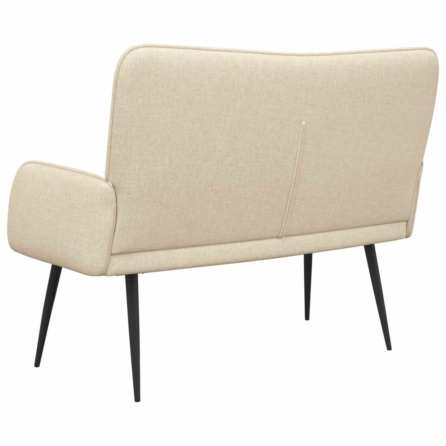 vidaXL Καναπές 2 ατόμων Κρεμ 115 x 61 x 87 εκ. Ύφασμα