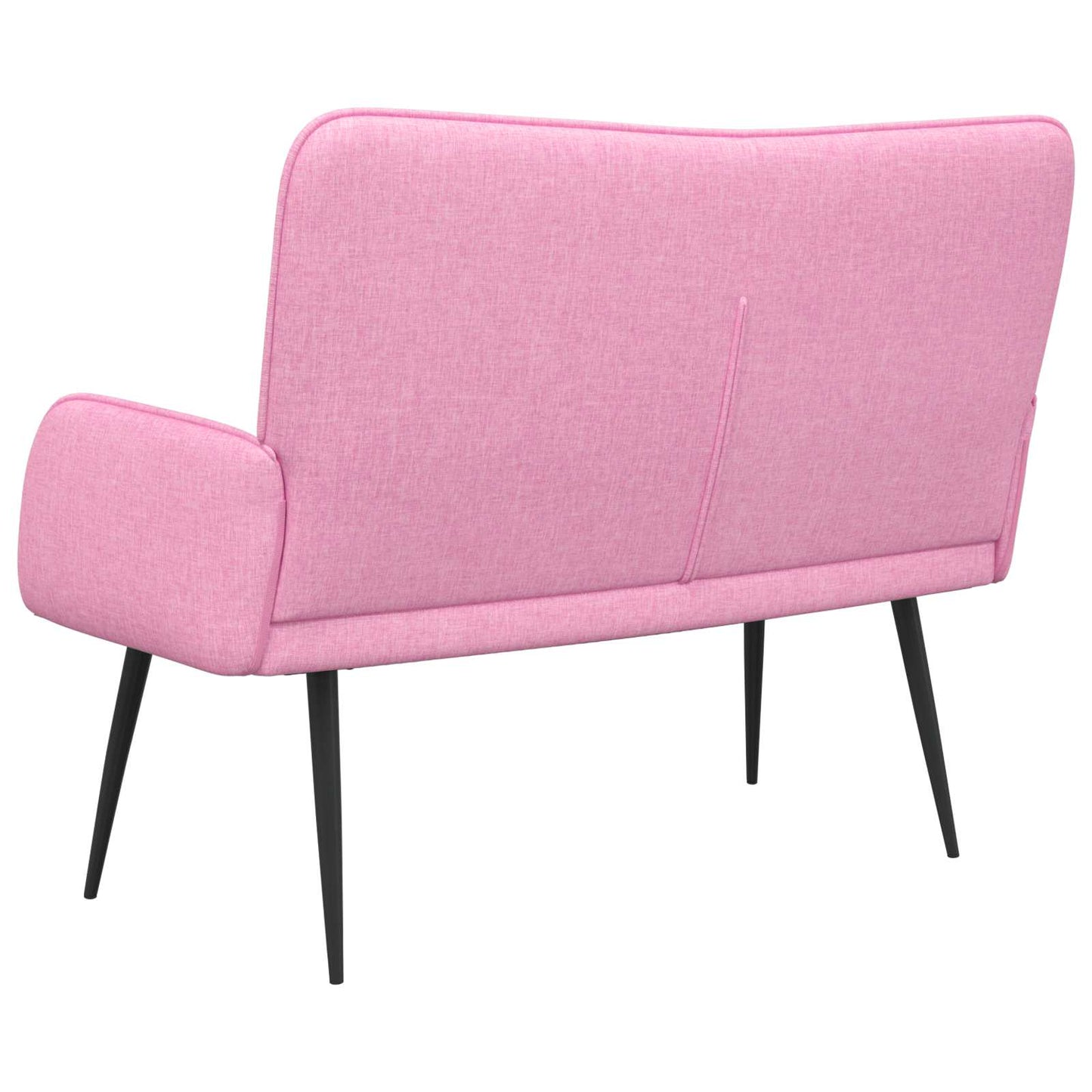 vidaXL Καναπές 2 ατόμων Ροζ 115 x 61 x 87 εκ. Ύφασμα