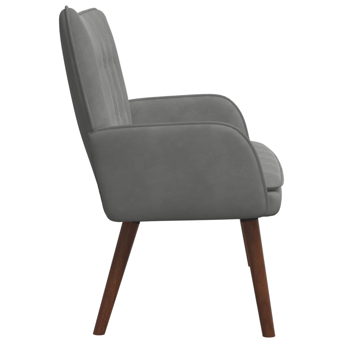 vidaXL Διθέσιος Καναπές Σκούρο Γκρι 115 x 61 x 87 εκ. Βελούδο