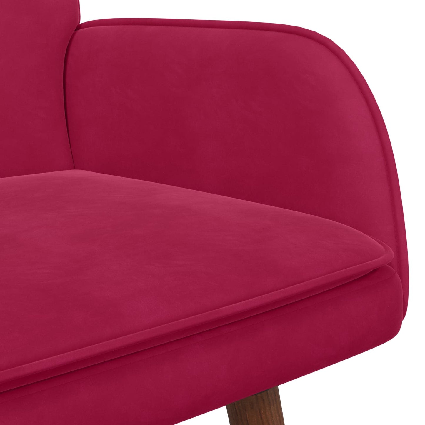 vidaXL Διθέσιος Καναπές Μπορντό 115 x 61 x 87 εκ. Βελούδο