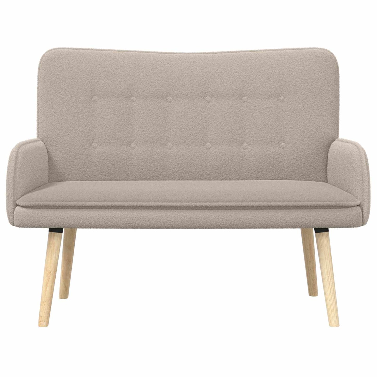 vidaXL Καναπές 2 ατόμων Ανοιχτό γκρι 115 x 61 x 87 εκ. Μπουκλέ