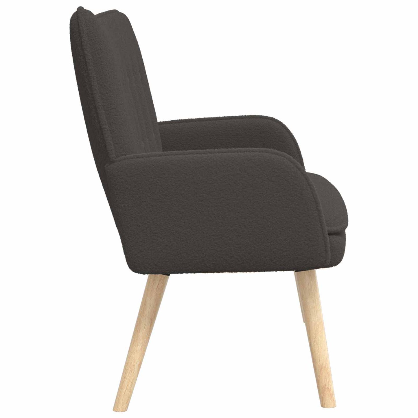 vidaXL Καναπές 2 ατόμων Σκούρο Γκρι 115 x 61 x 87 εκ. Μπουκλέ