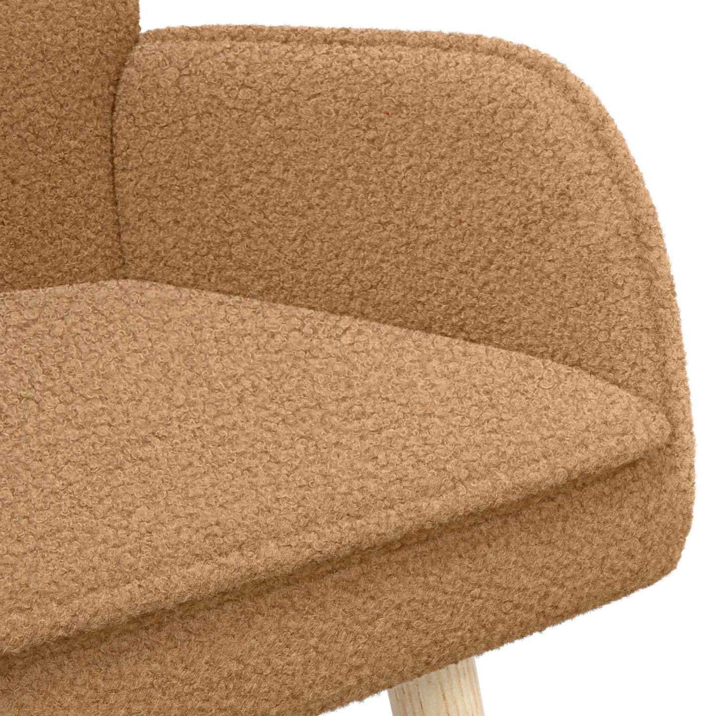 vidaXL Καναπές 2 ατόμων Μπεζ 115 x 61 x 87 εκ. Μπουκλέ