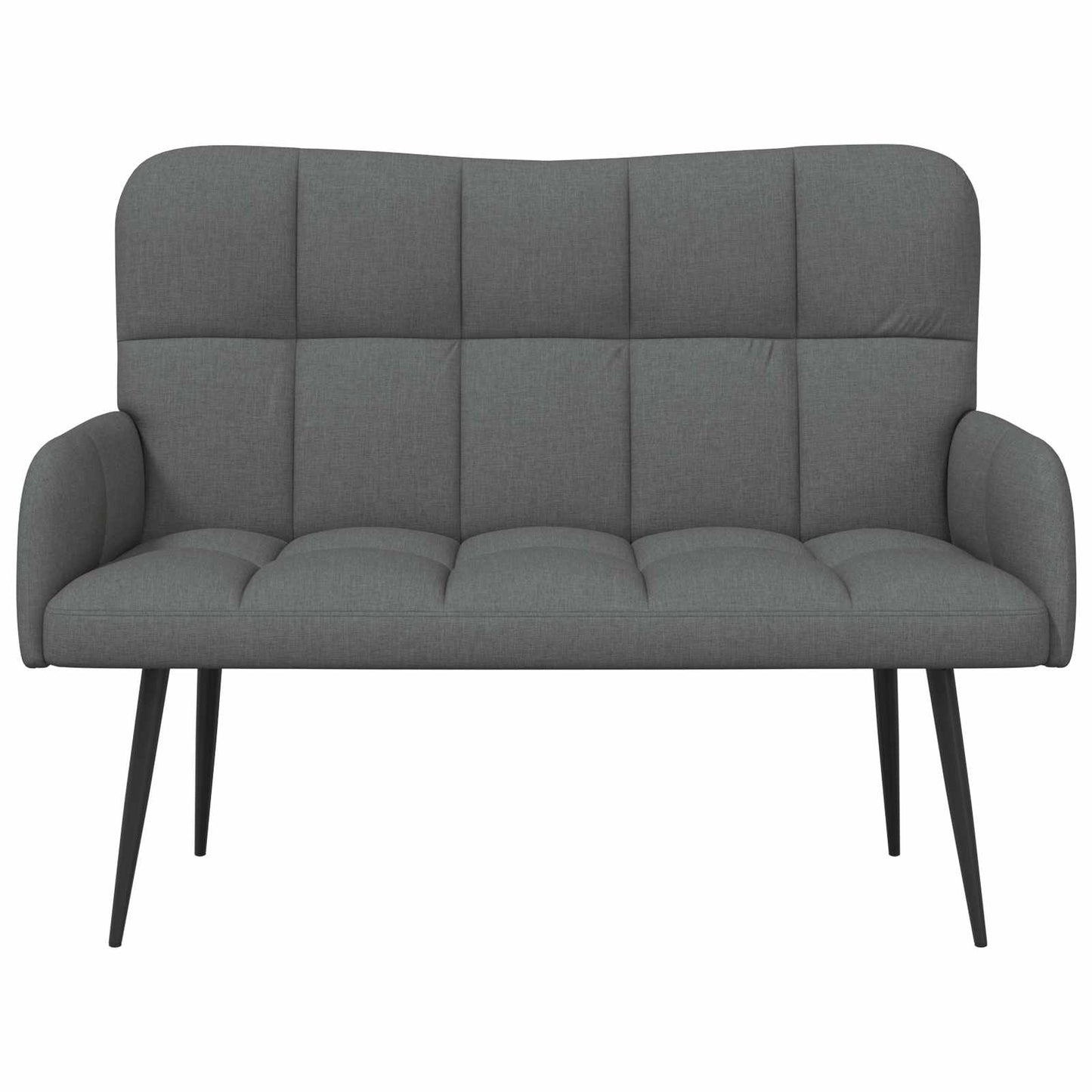 vidaXL Διθέσιος Καναπές Σκούρο Γκρι 115 x 61 x 87 εκ. ύφασμα