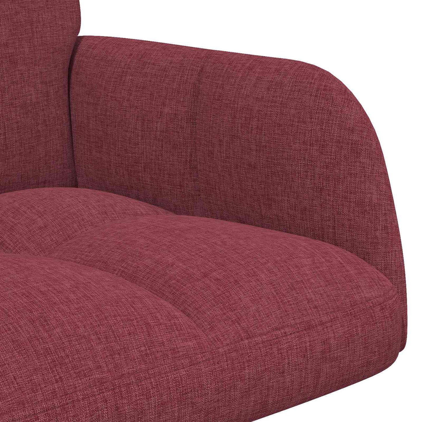 vidaXL Καναπές 2 ατόμων Κόκκινο 115 x 61 x 87 εκ. Ύφασμα