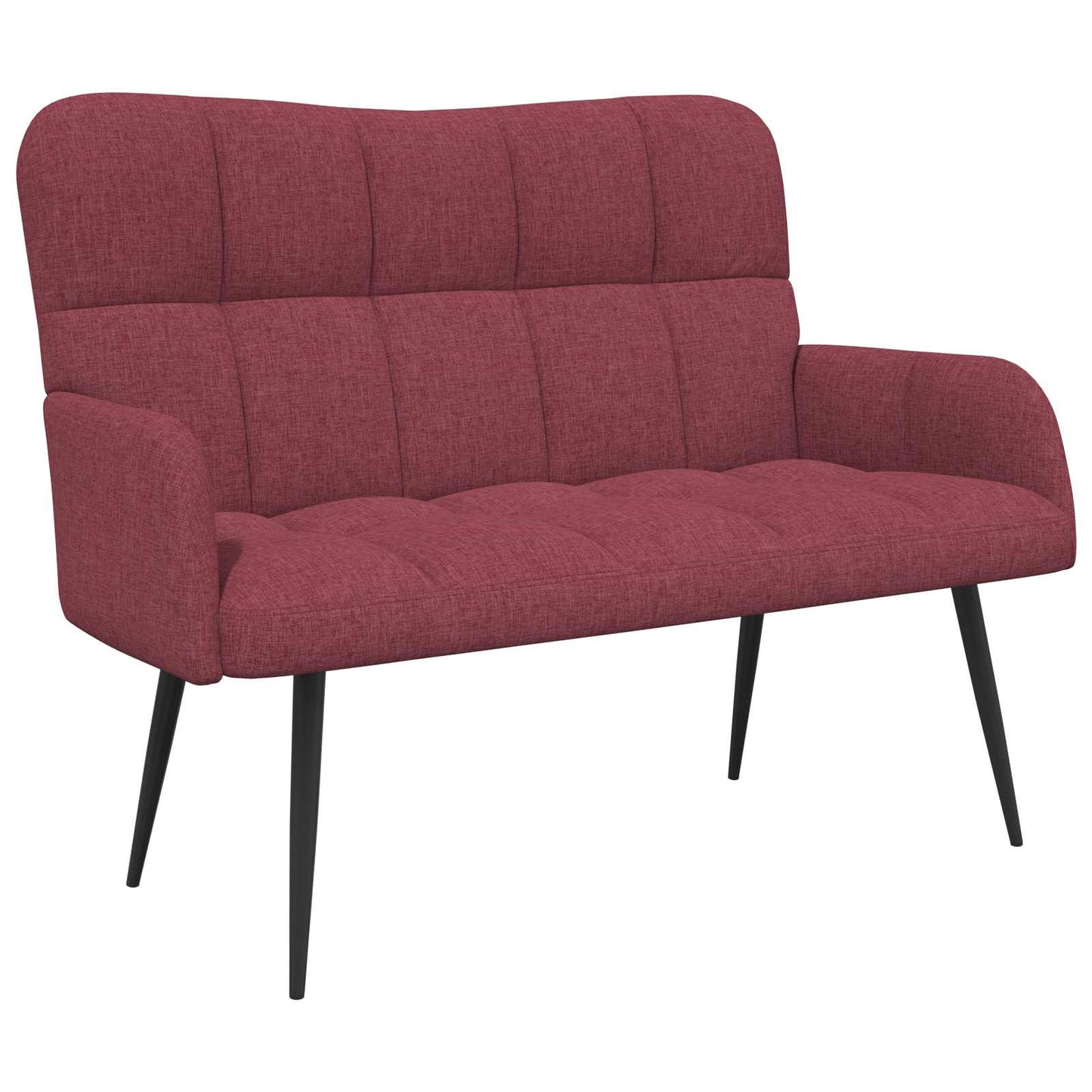 vidaXL Καναπές 2 ατόμων Κόκκινο 115 x 61 x 87 εκ. Ύφασμα