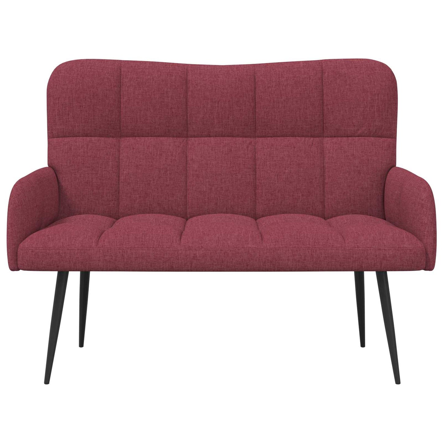 vidaXL Καναπές 2 ατόμων Κόκκινο 115 x 61 x 87 εκ. Ύφασμα