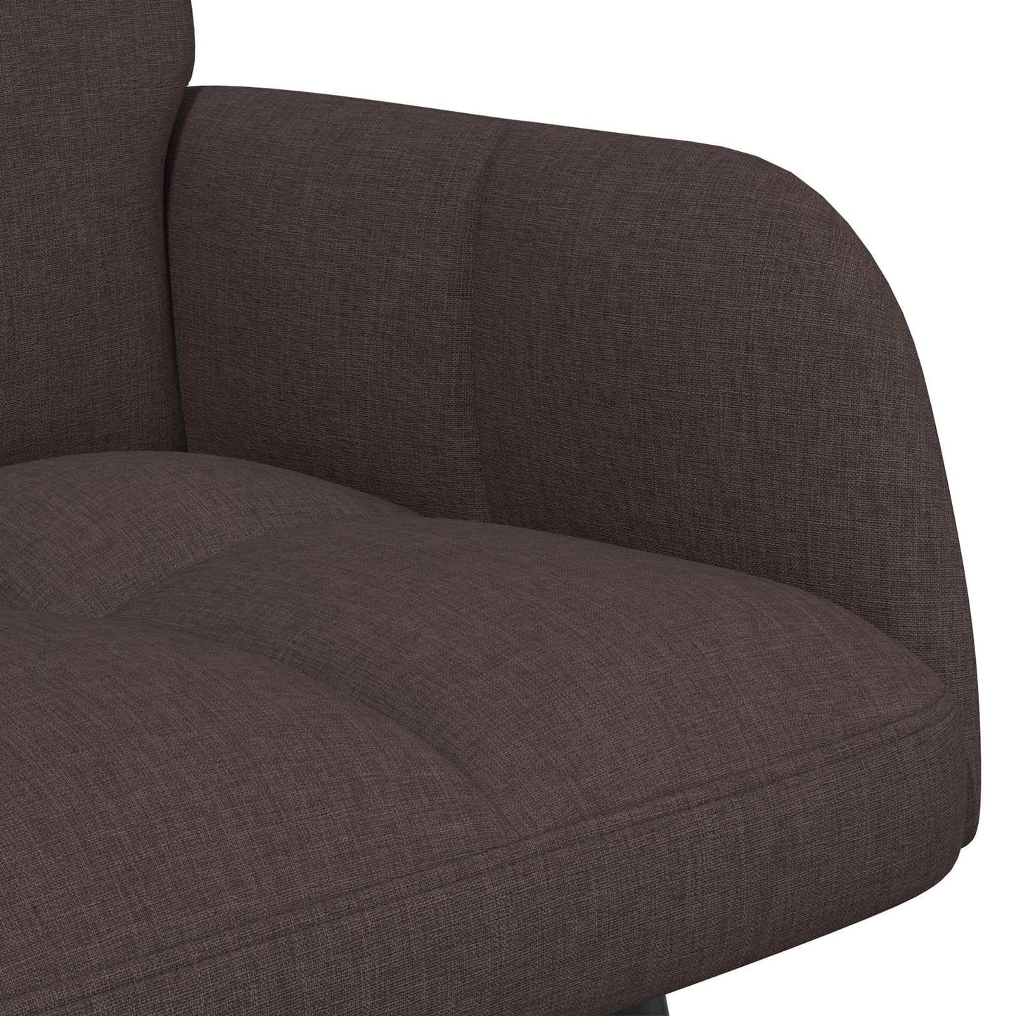 vidaXL Καναπές 2 ατόμων Σκούρο Καφέ 115 x 61 x 87 εκ. Ύφασμα