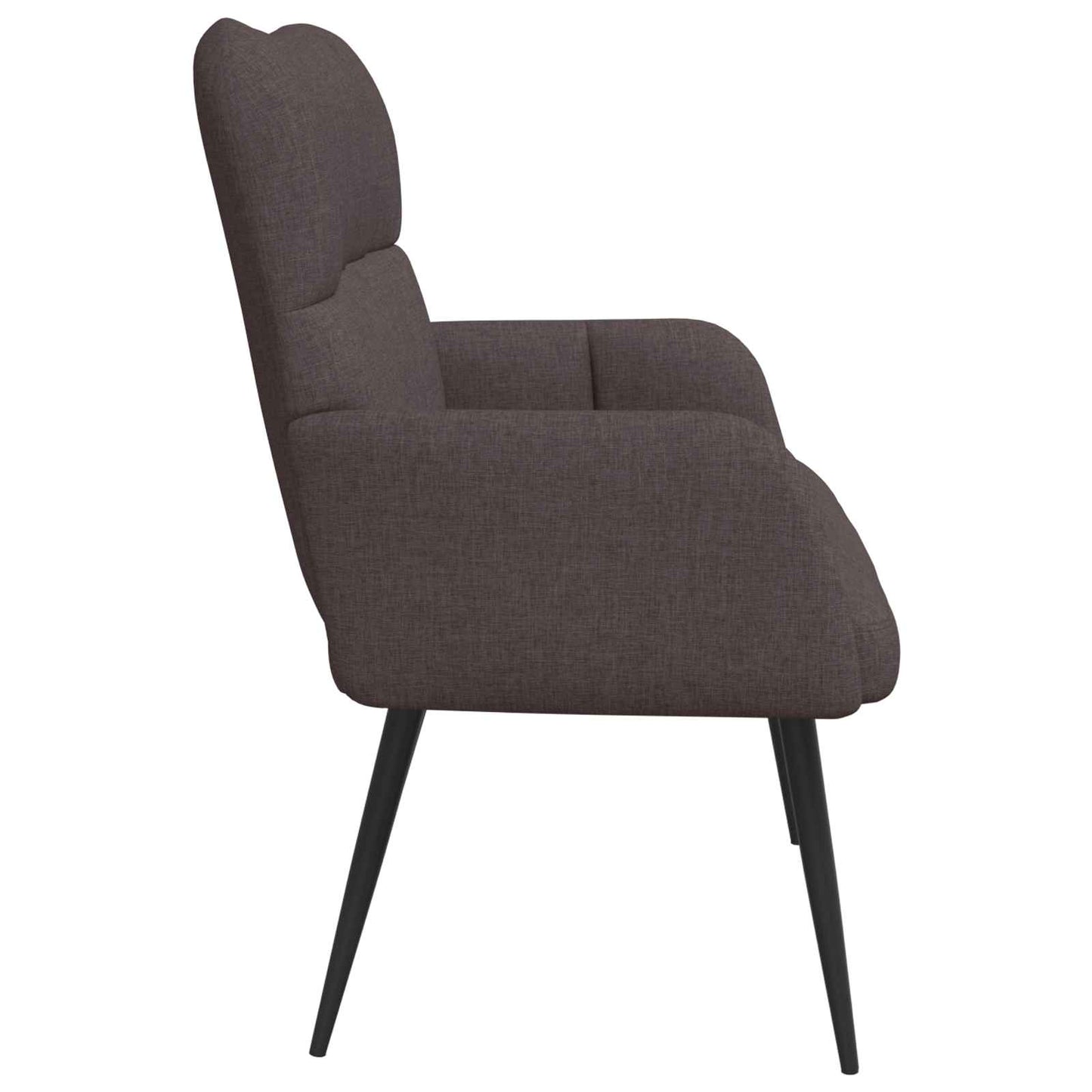 vidaXL Καναπές 2 ατόμων Σκούρο Καφέ 115 x 61 x 87 εκ. Ύφασμα