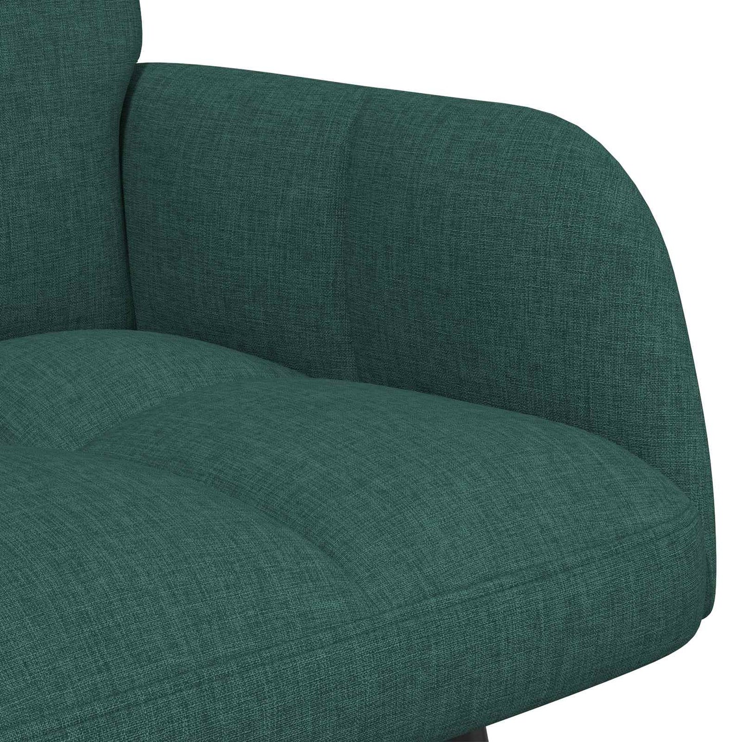 vidaXL Καναπές 2 ατόμων Σκούρο Πράσινο 115 x 61 x 87 εκ. Ύφασμα