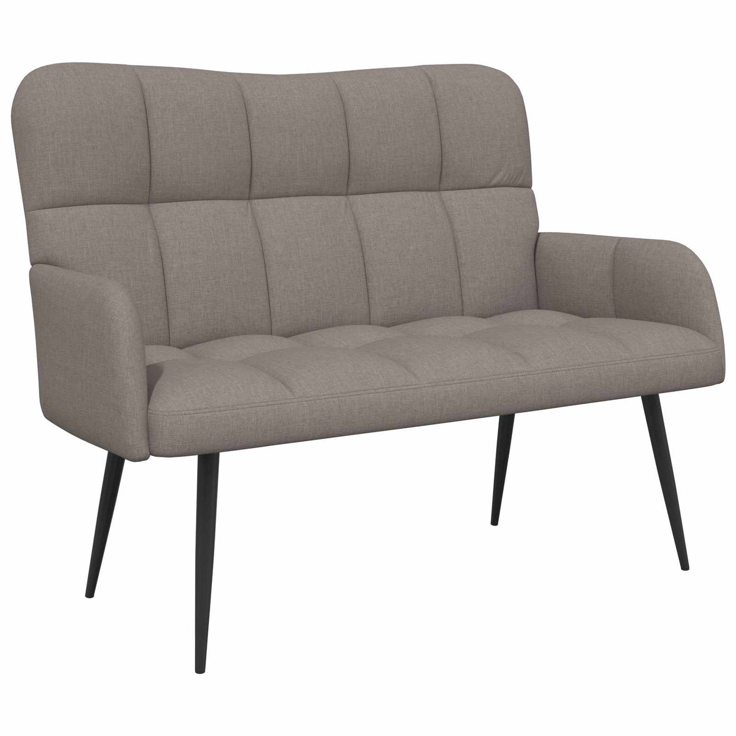 vidaXL Διθέσιος Καναπές Taupe 115 x 61 x 87 εκ. ύφασμα