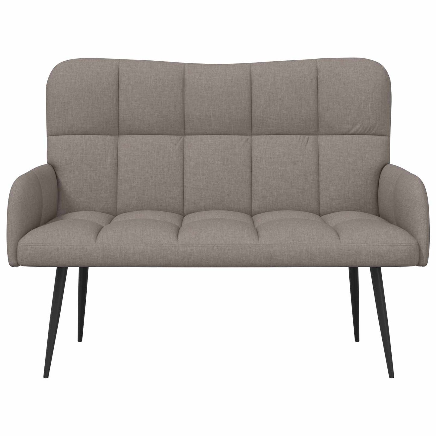vidaXL Διθέσιος Καναπές Taupe 115 x 61 x 87 εκ. ύφασμα