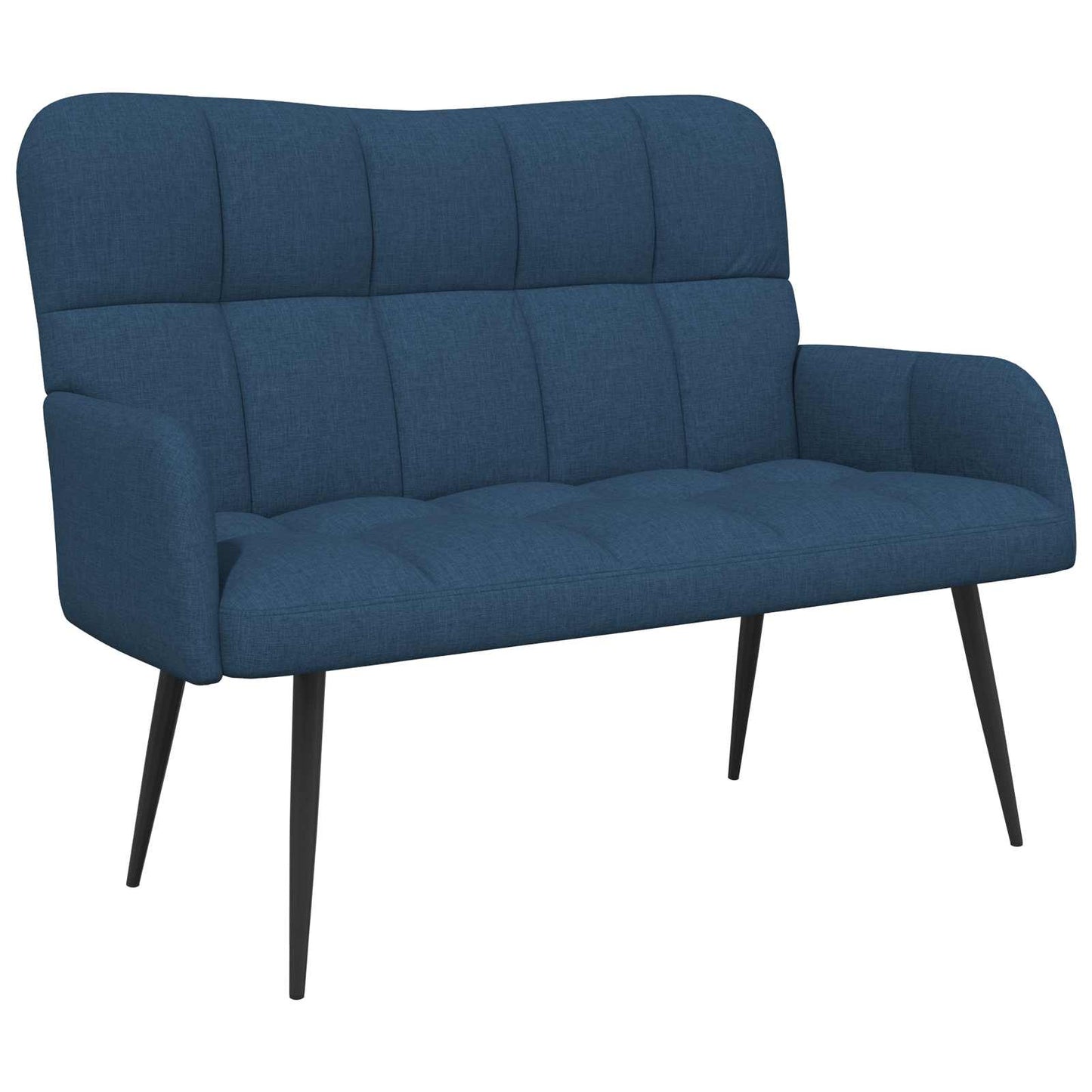 vidaXL Καναπές 2 ατόμων Μπλε 115 x 61 x 87 εκ. Ύφασμα