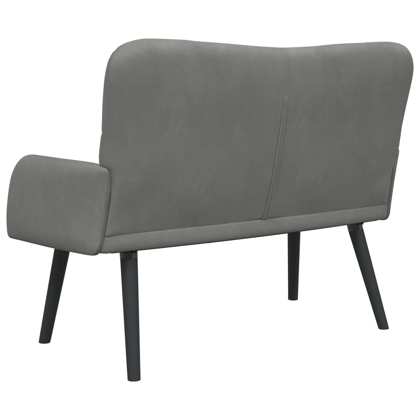 vidaXL Διθέσιος Καναπές Σκούρο Γκρι 115 x 61 x 87 εκ. Βελούδο