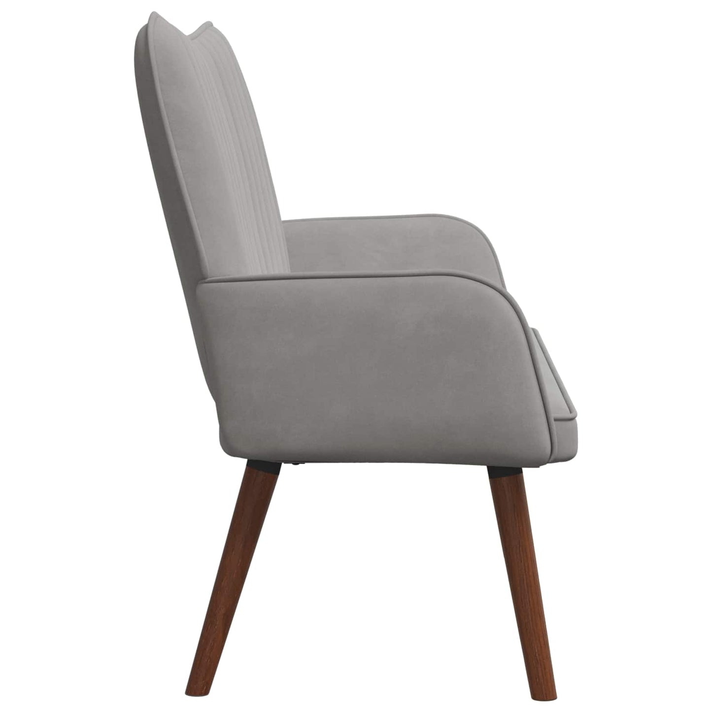 vidaXL Διθέσιος Καναπές Ανοιχτό γκρι 115 x 61 x 87 εκ. Βελούδο