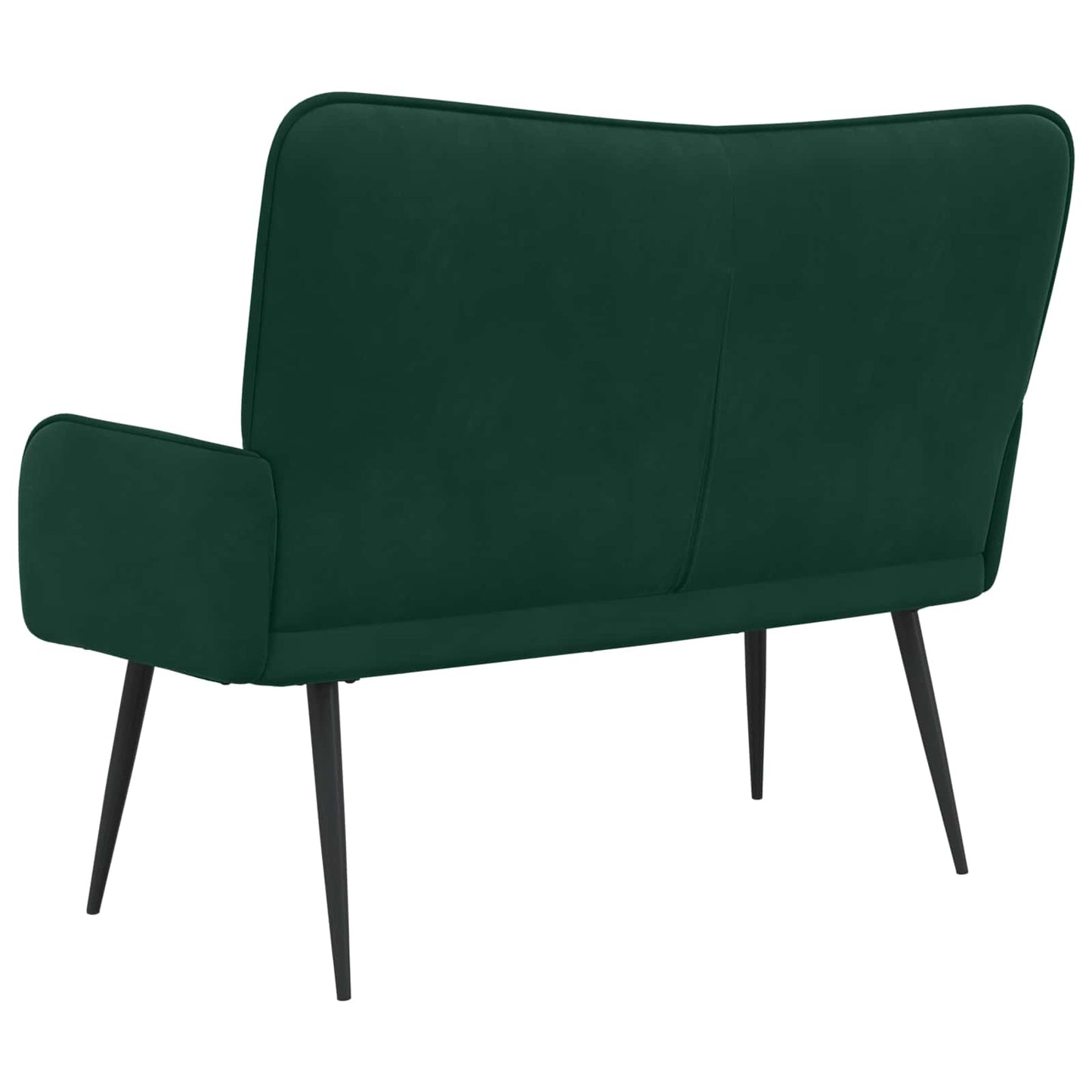 vidaXL Διθέσιος Καναπές Σκούρο Πράσινο 115 x 61 x 87 εκ. Βελούδο
