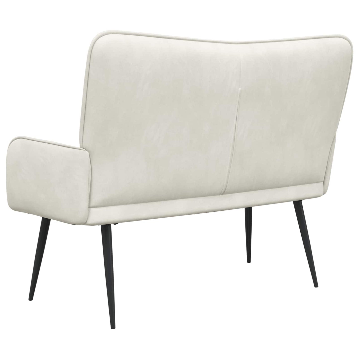 vidaXL Καναπές 2 ατόμων Κρεμ 115 x 61 x 87 εκ. Βελούδο