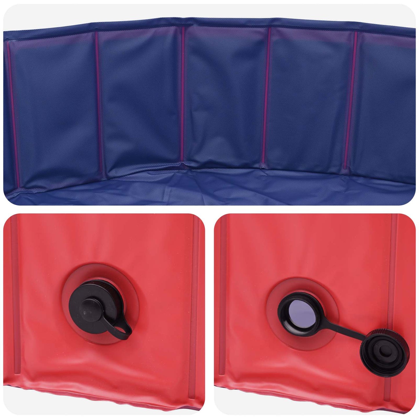 vidaXL Πισίνα για Παιδιά Ø300 x 38 cm Γύρος για Παιδί για Κόκκινο