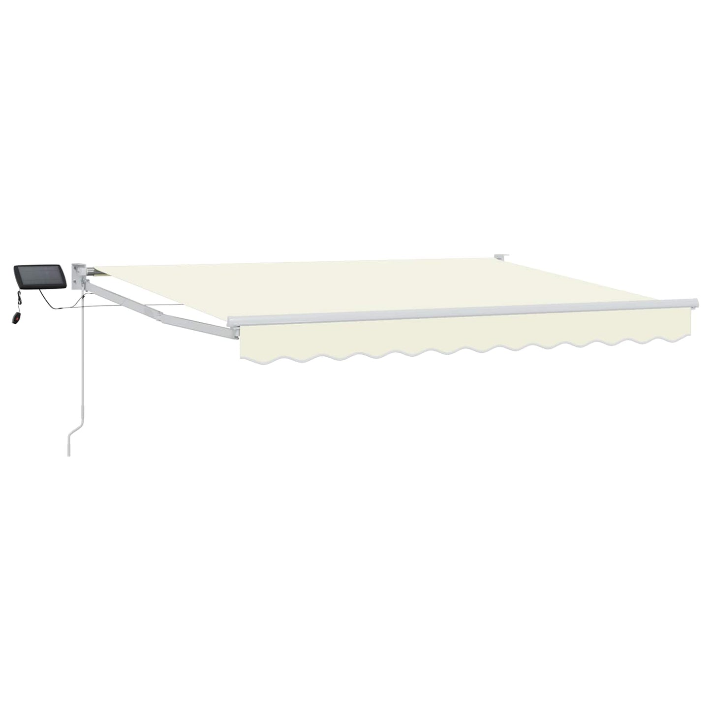 vidaXL Χειροκίνητη αναδιπλούμενη τέντα με LED 3,5 x 2,5 μ