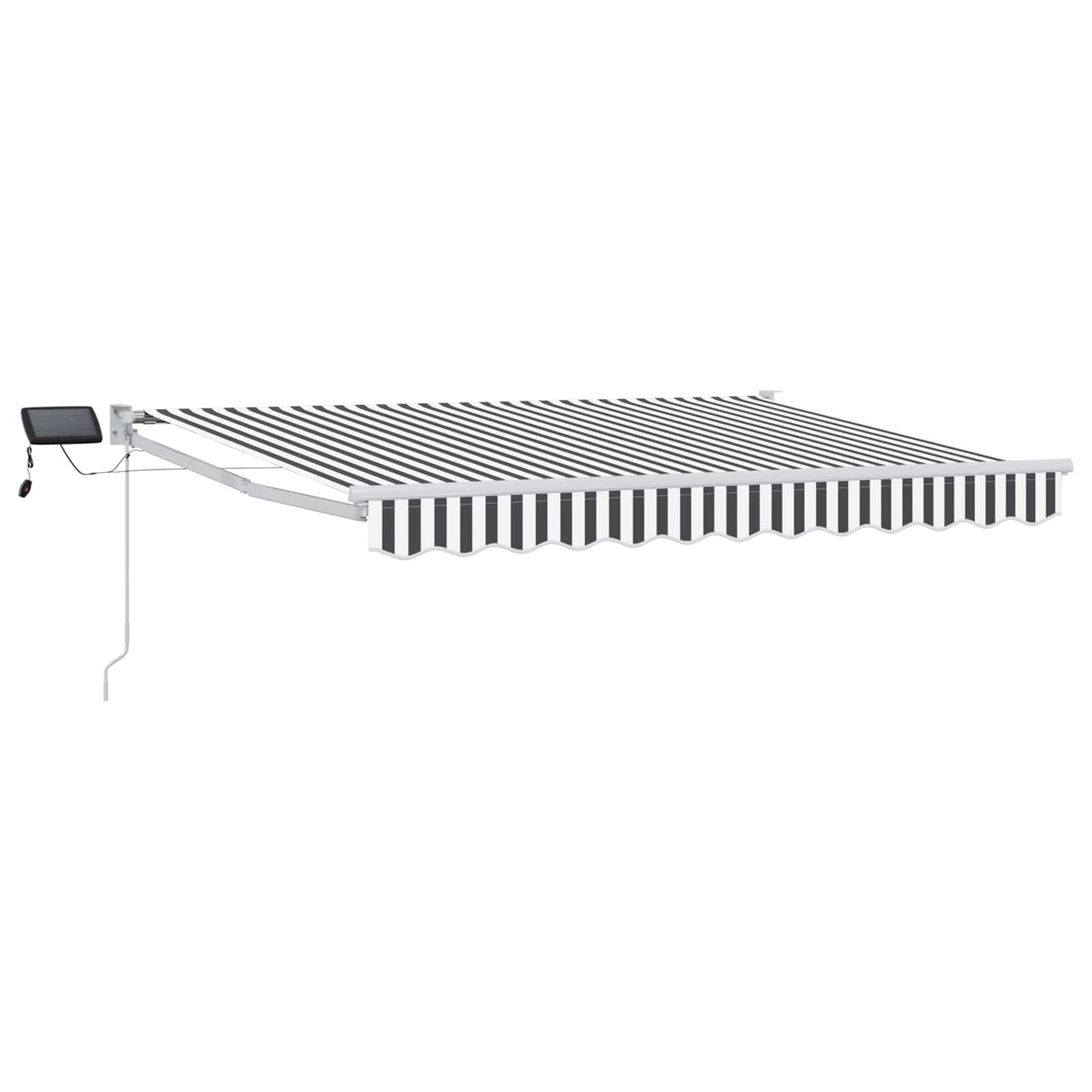 vidaXL Χειροκίνητη αναδιπλούμενη τέντα με LED 3,5 x 2,5 μ
