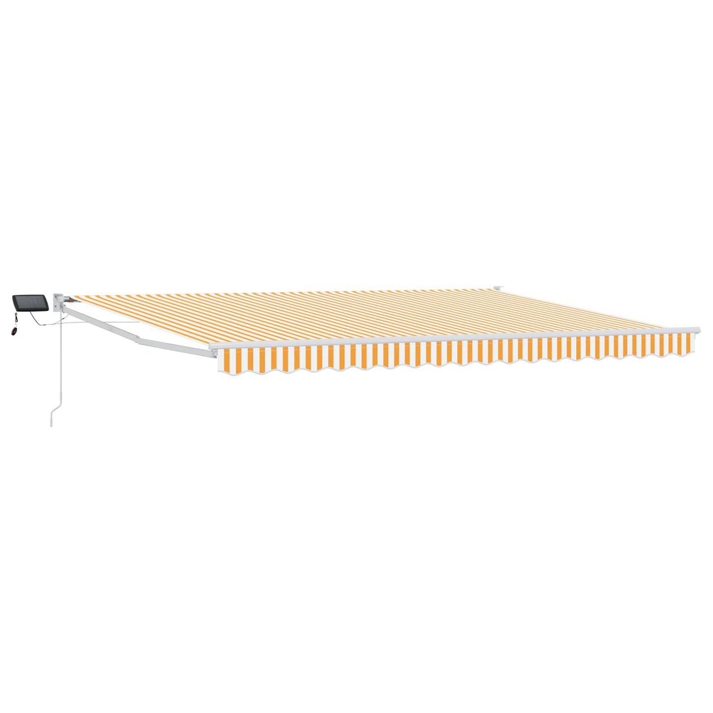 vidaXL Χειροκίνητη αναδιπλούμενη τέντα με LED 4 x 3 μ