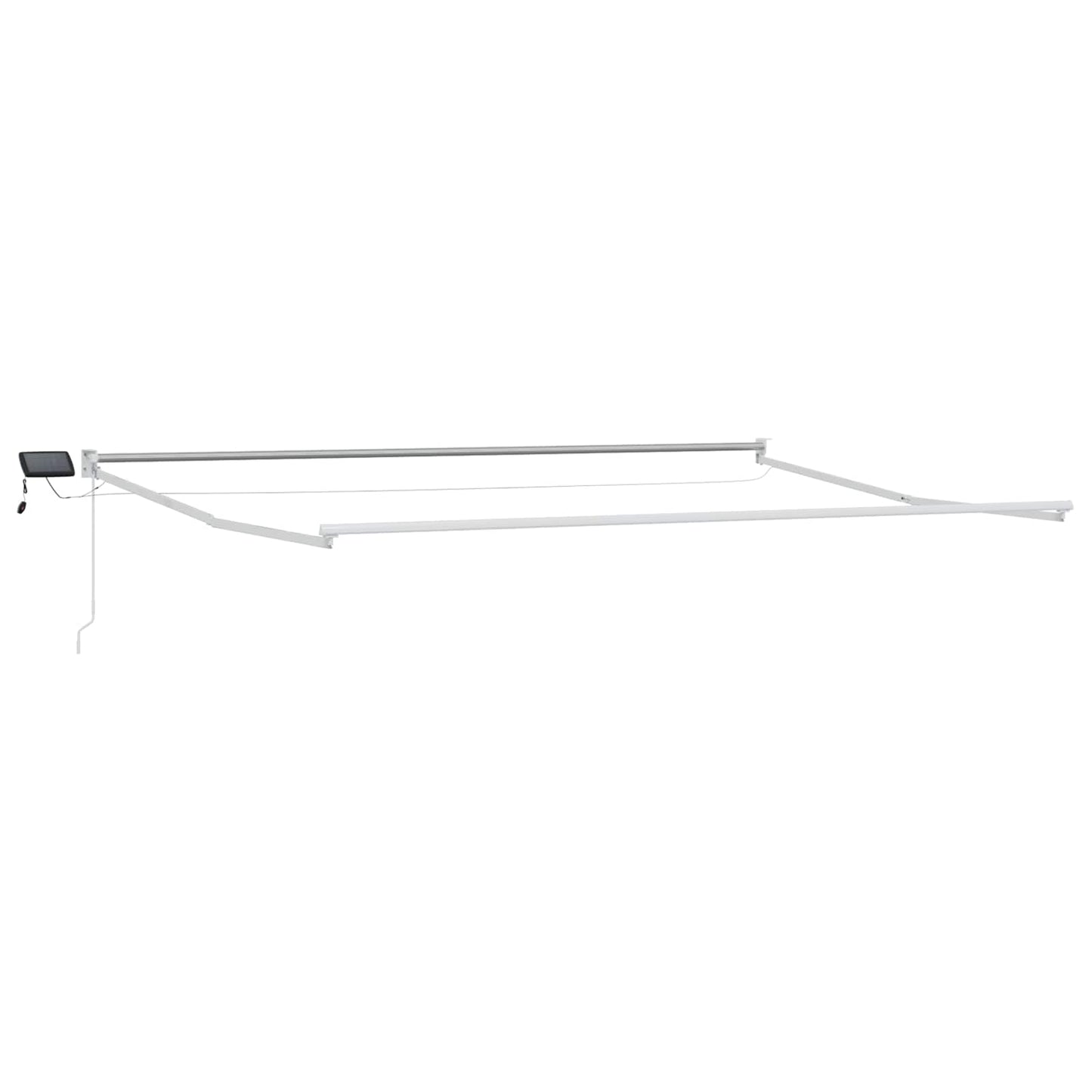 vidaXL Χειροκίνητη αναδιπλούμενη τέντα με LED 4,5 x 3 μ