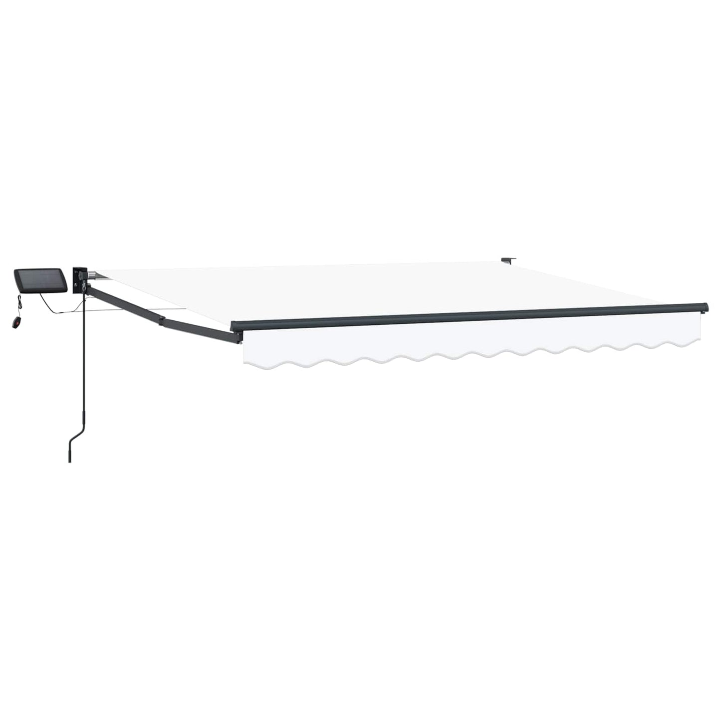 vidaXL Χειροκίνητη αναδιπλούμενη τέντα με LED 3 x 2,5 μ