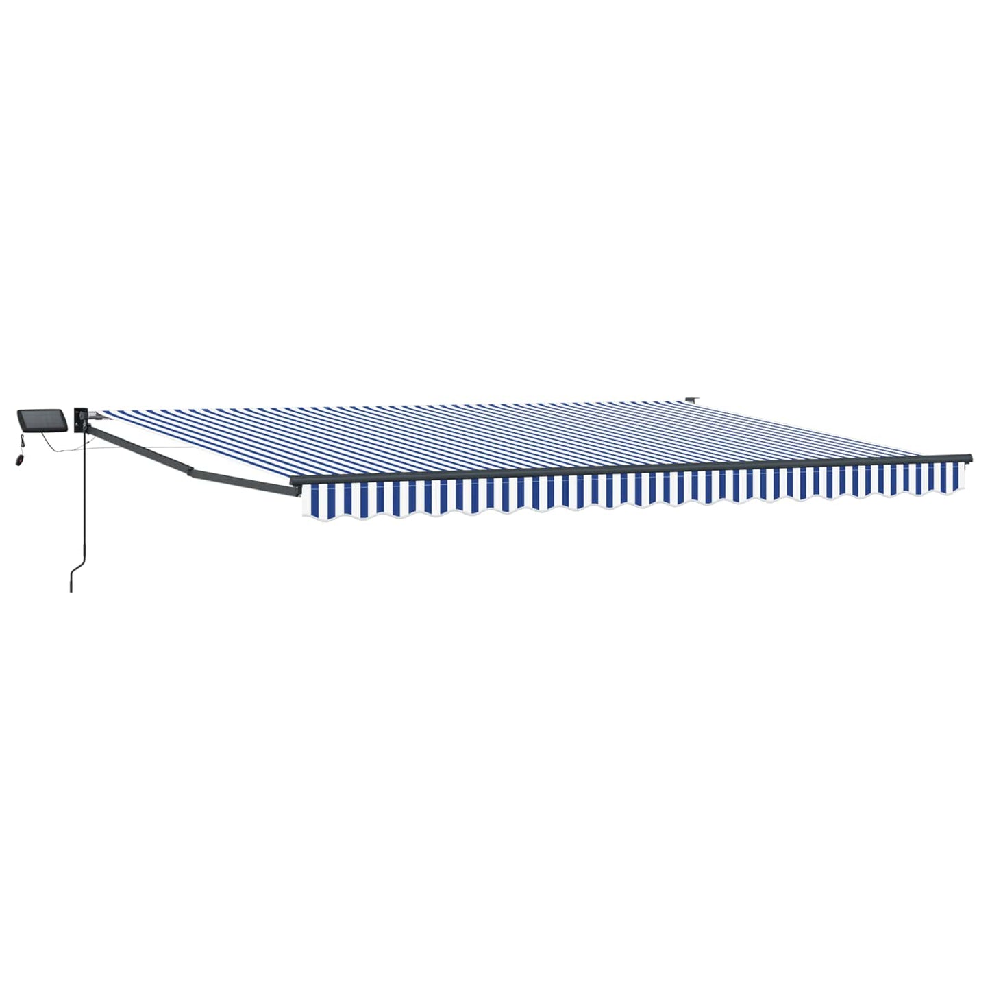 vidaXL Χειροκίνητη αναδιπλούμενη τέντα με LED 4 x 3 μ