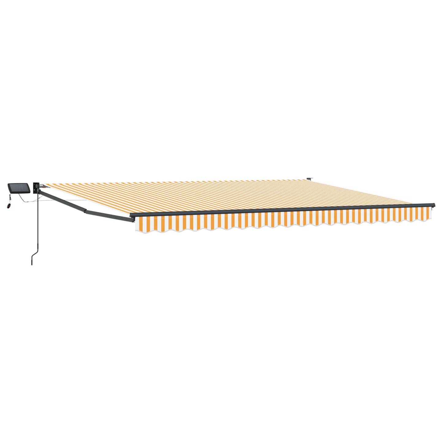 vidaXL Χειροκίνητη αναδιπλούμενη τέντα με LED 4 x 3 μ