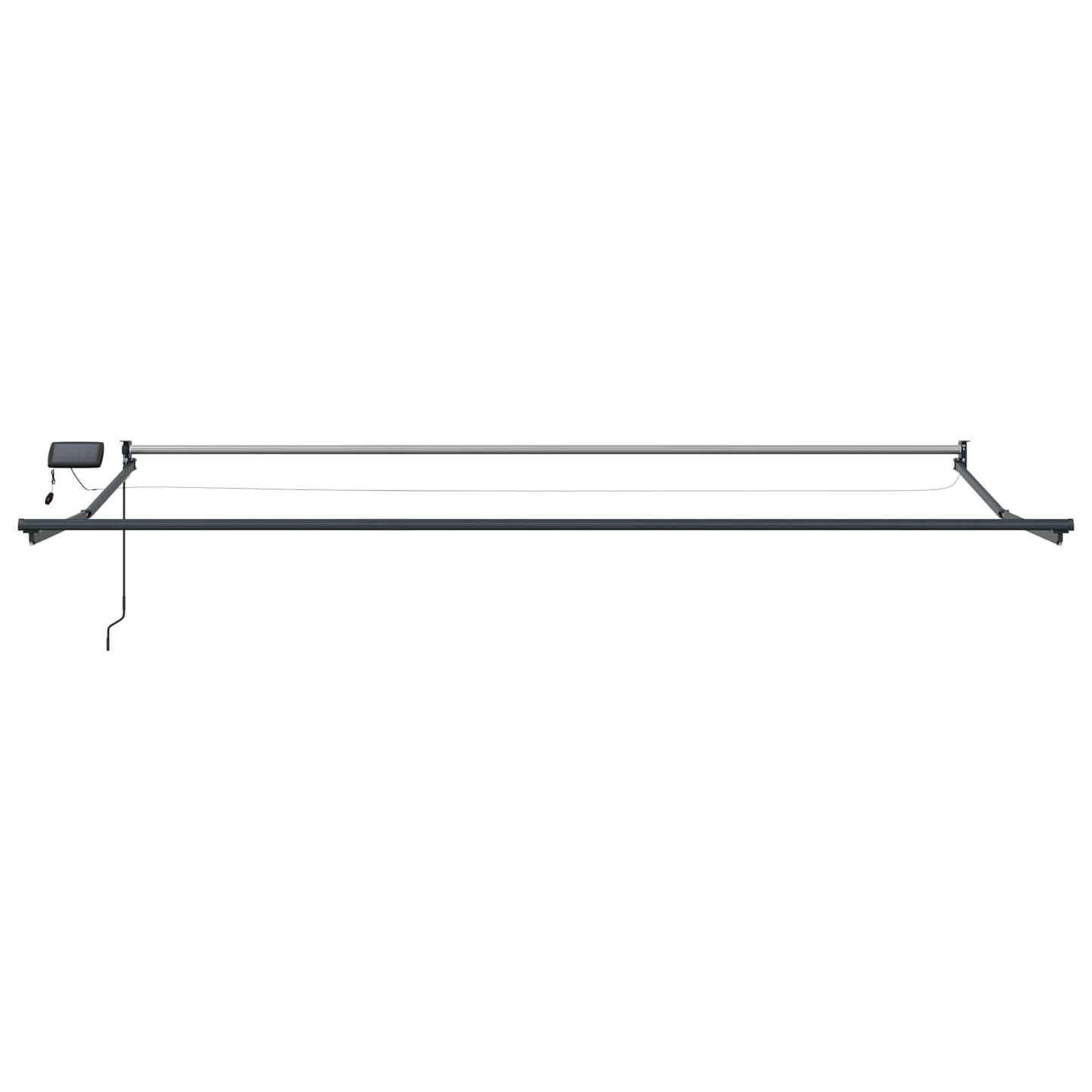 vidaXL Χειροκίνητη αναδιπλούμενη τέντα με LED 4 x 3 μ