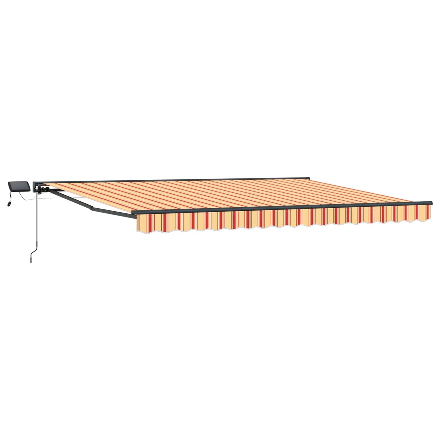 vidaXL Χειροκίνητο πλαίσιο τέντας με LED 4 x 3,5 μ